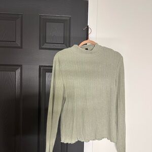Women's Sage Green Knit Top